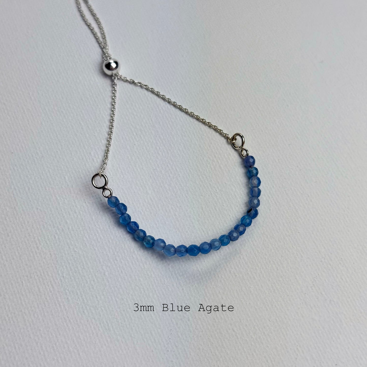 Sterling Silver Faceted Gemstone Bracelets