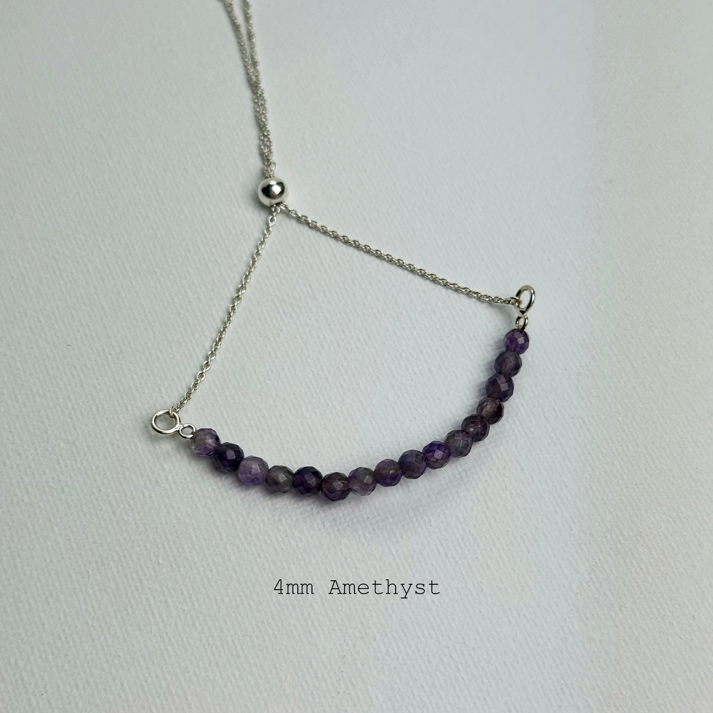 Sterling Silver Faceted Gemstone Bracelets