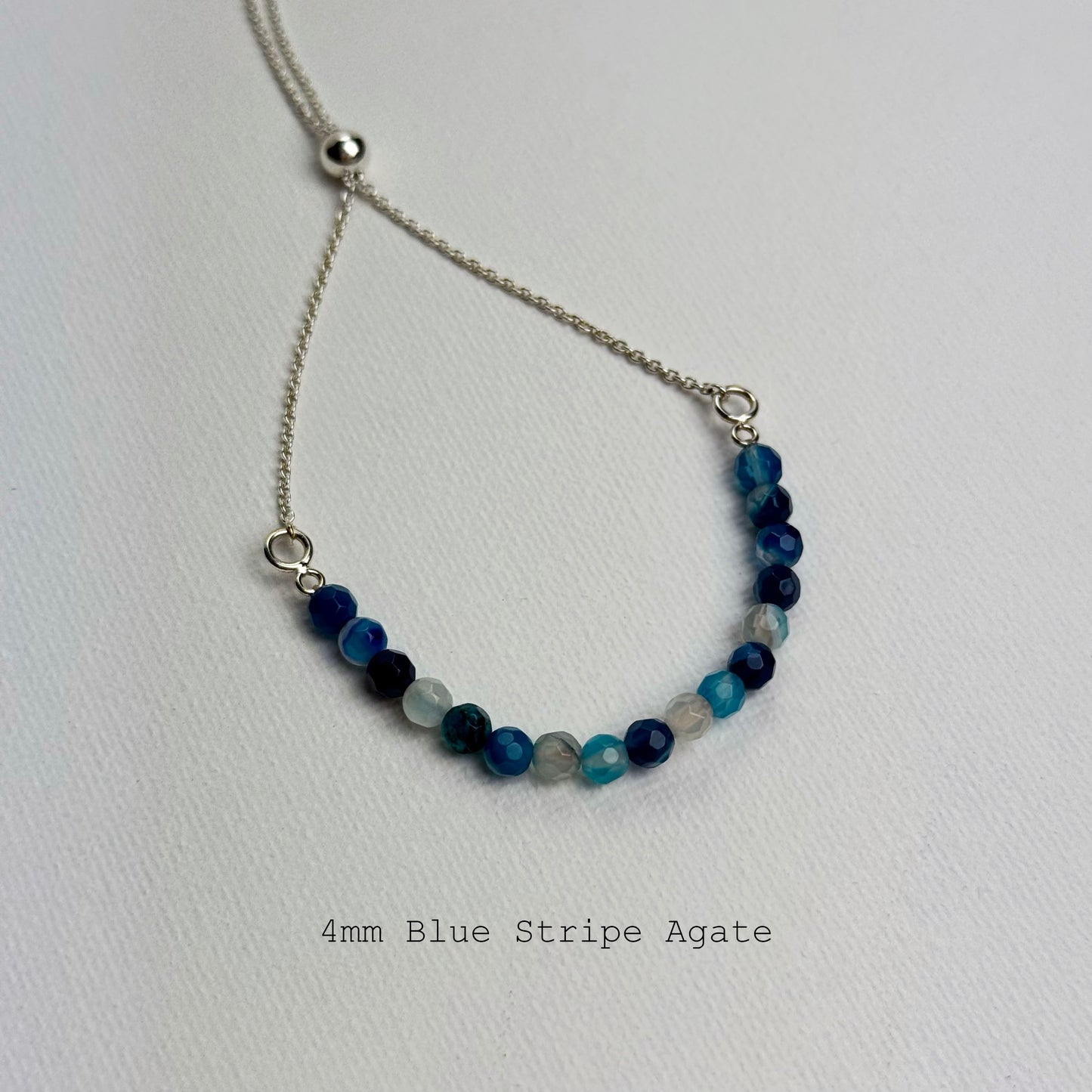 Sterling Silver Faceted Gemstone Bracelets