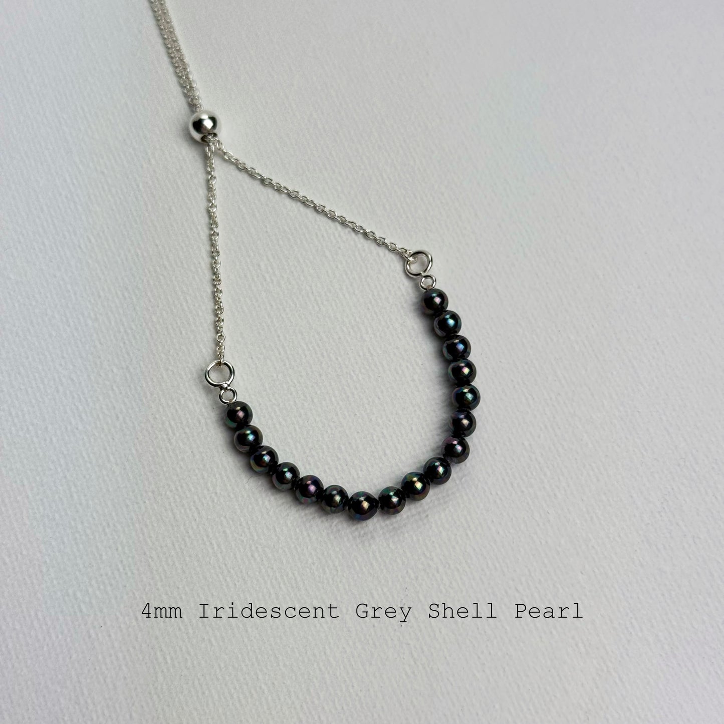 Sterling Silver Round Gemstone Bracelets
