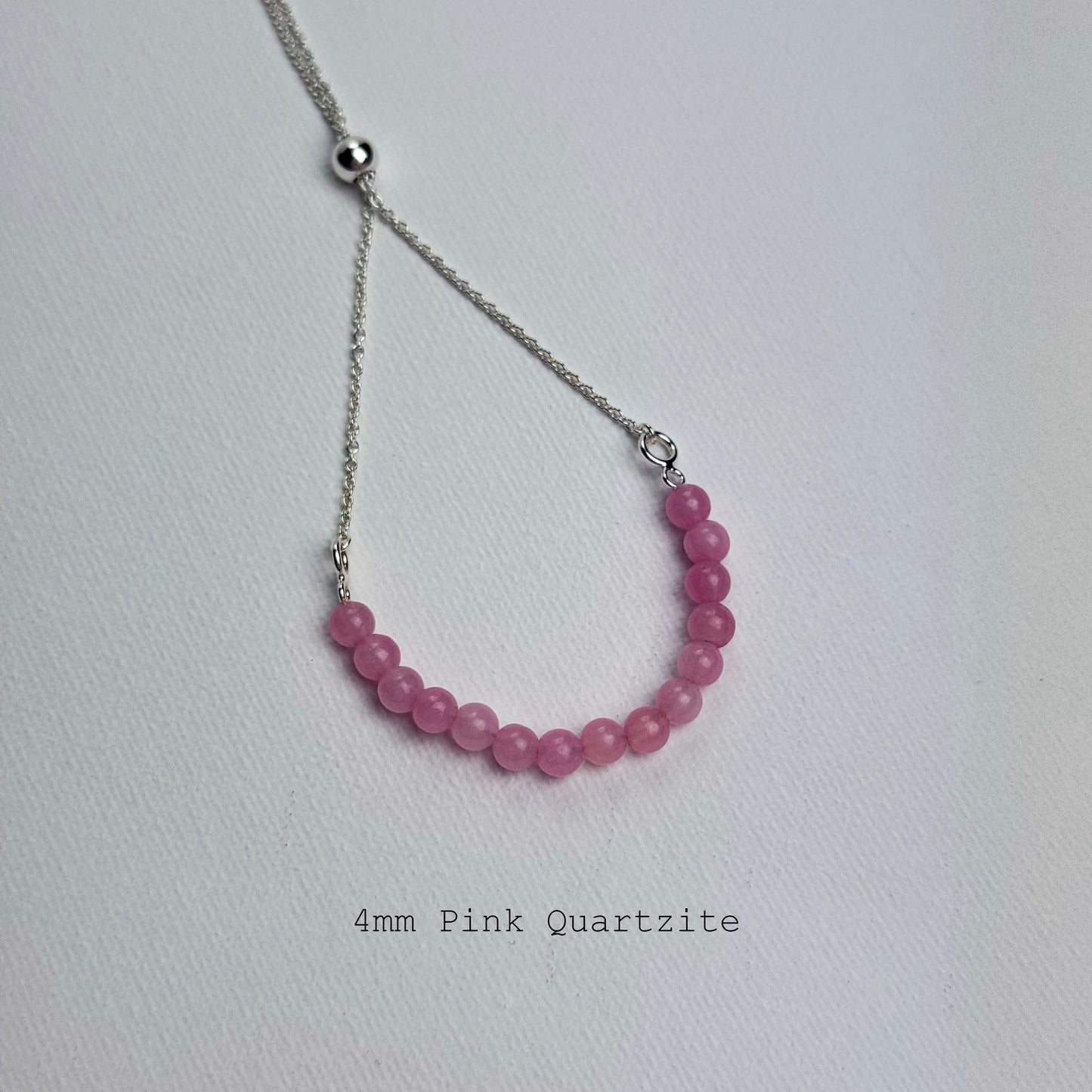 Sterling Silver Round Gemstone Bracelets