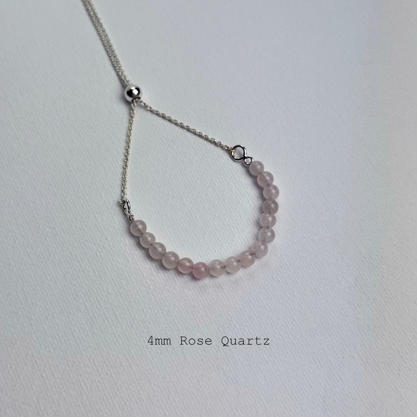 Sterling Silver Round Gemstone Bracelets