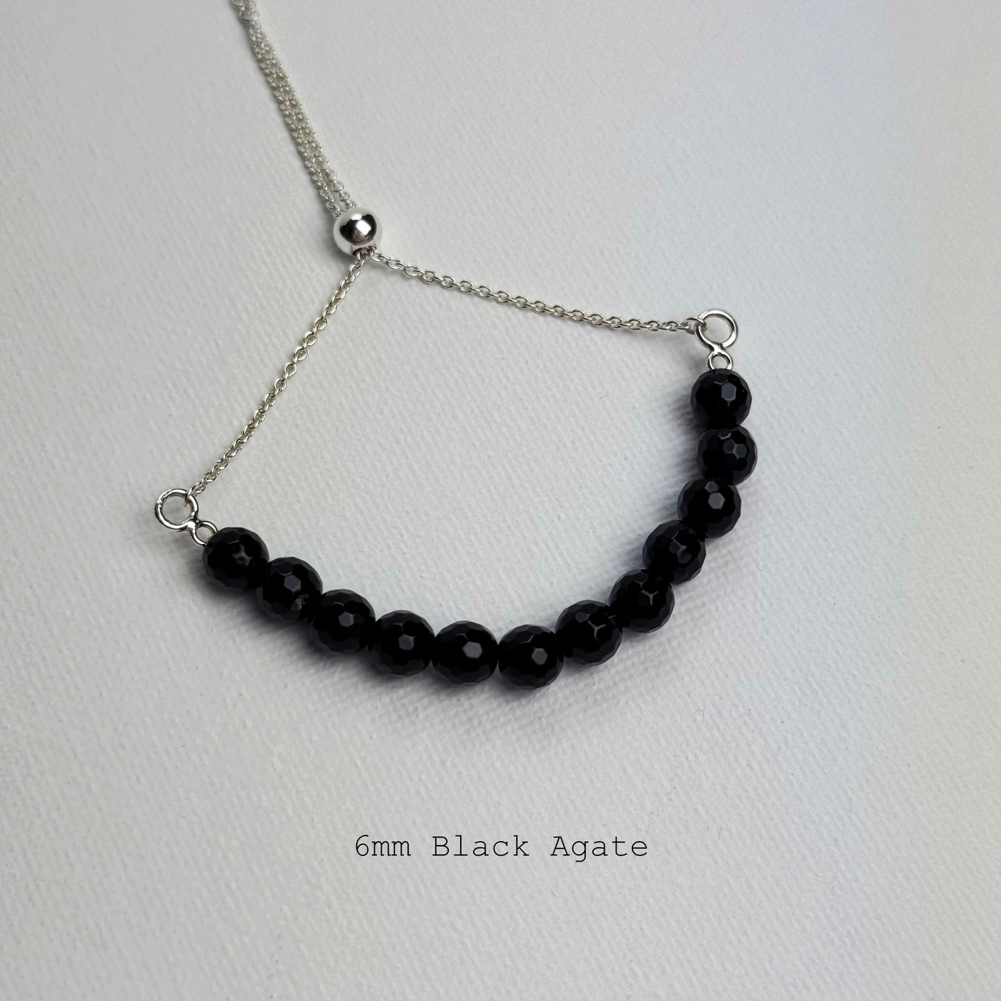 Sterling Silver Faceted Gemstone Bracelets