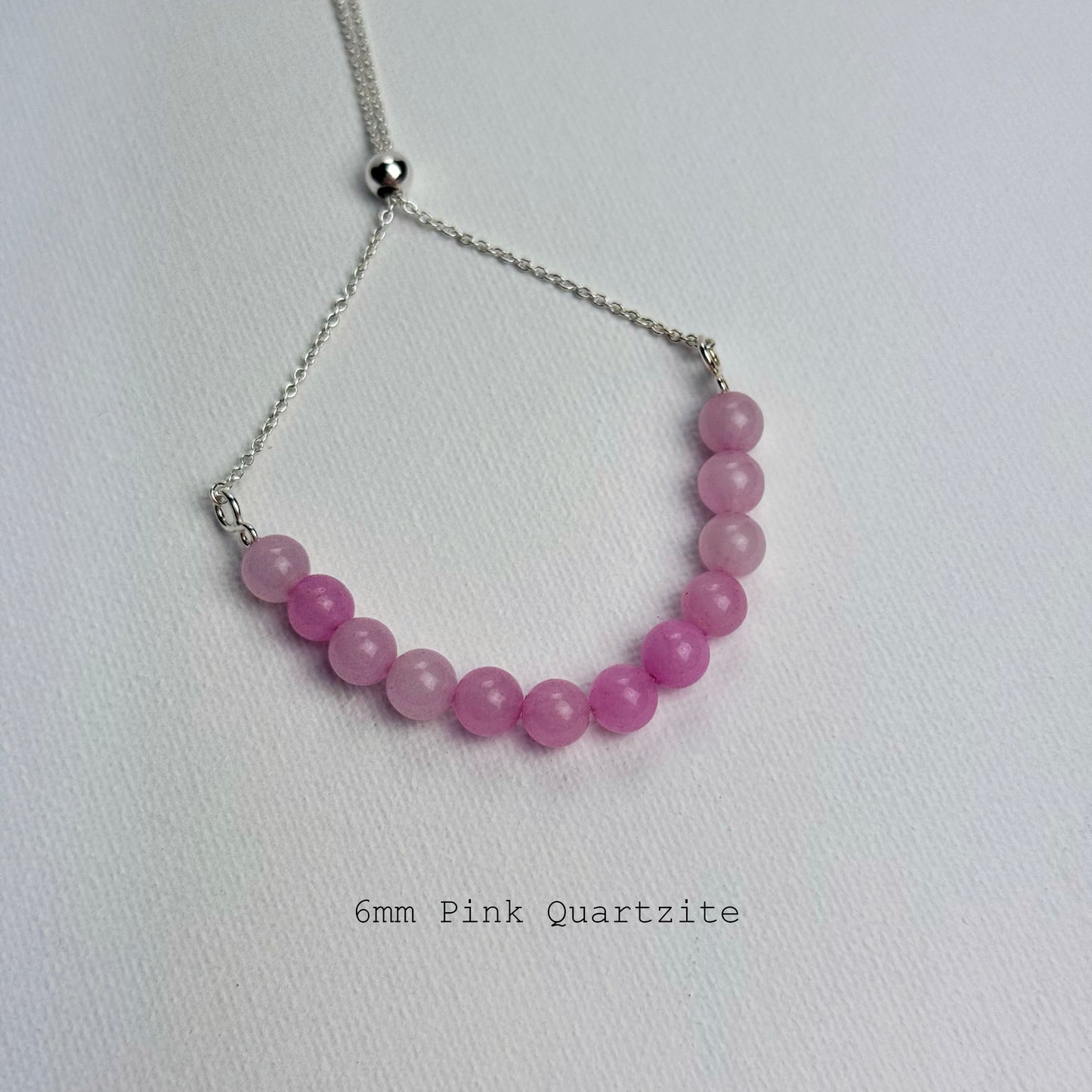 Sterling Silver Round Gemstone Bracelets