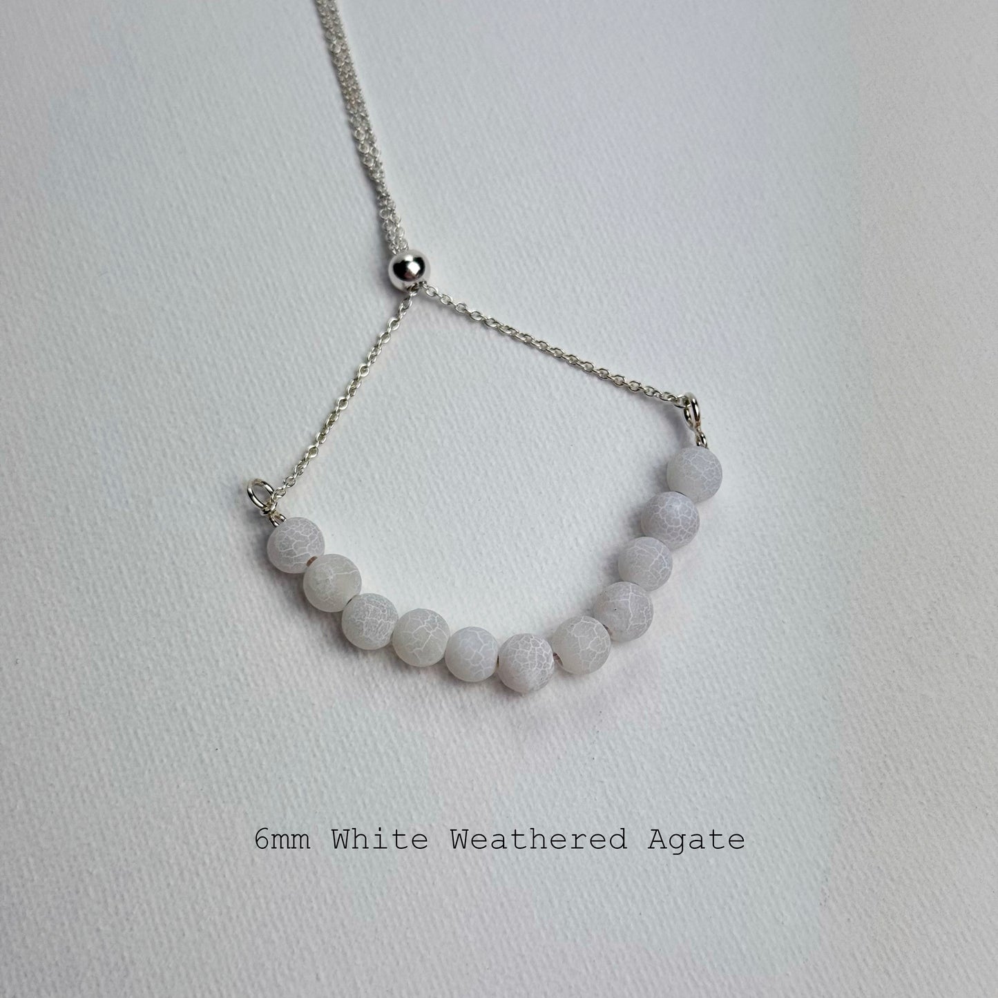 Sterling Silver Round Gemstone Bracelets