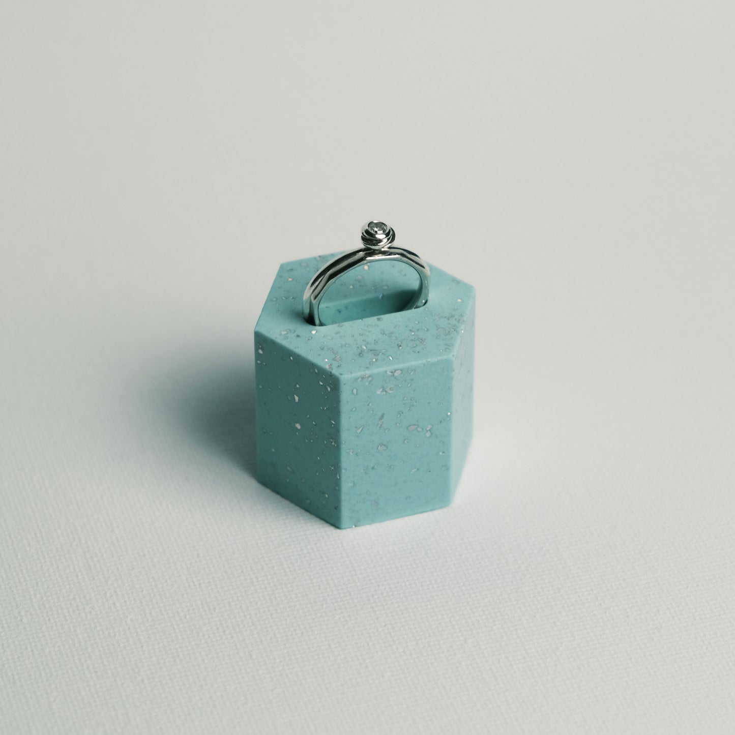 Jesmonite Hexagon Ring Stands