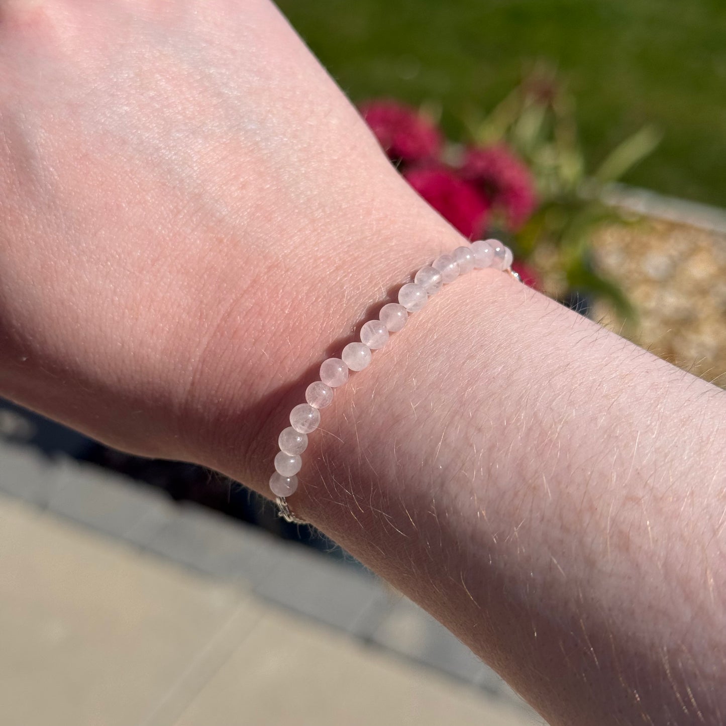 Sterling Silver Round Gemstone Bracelets