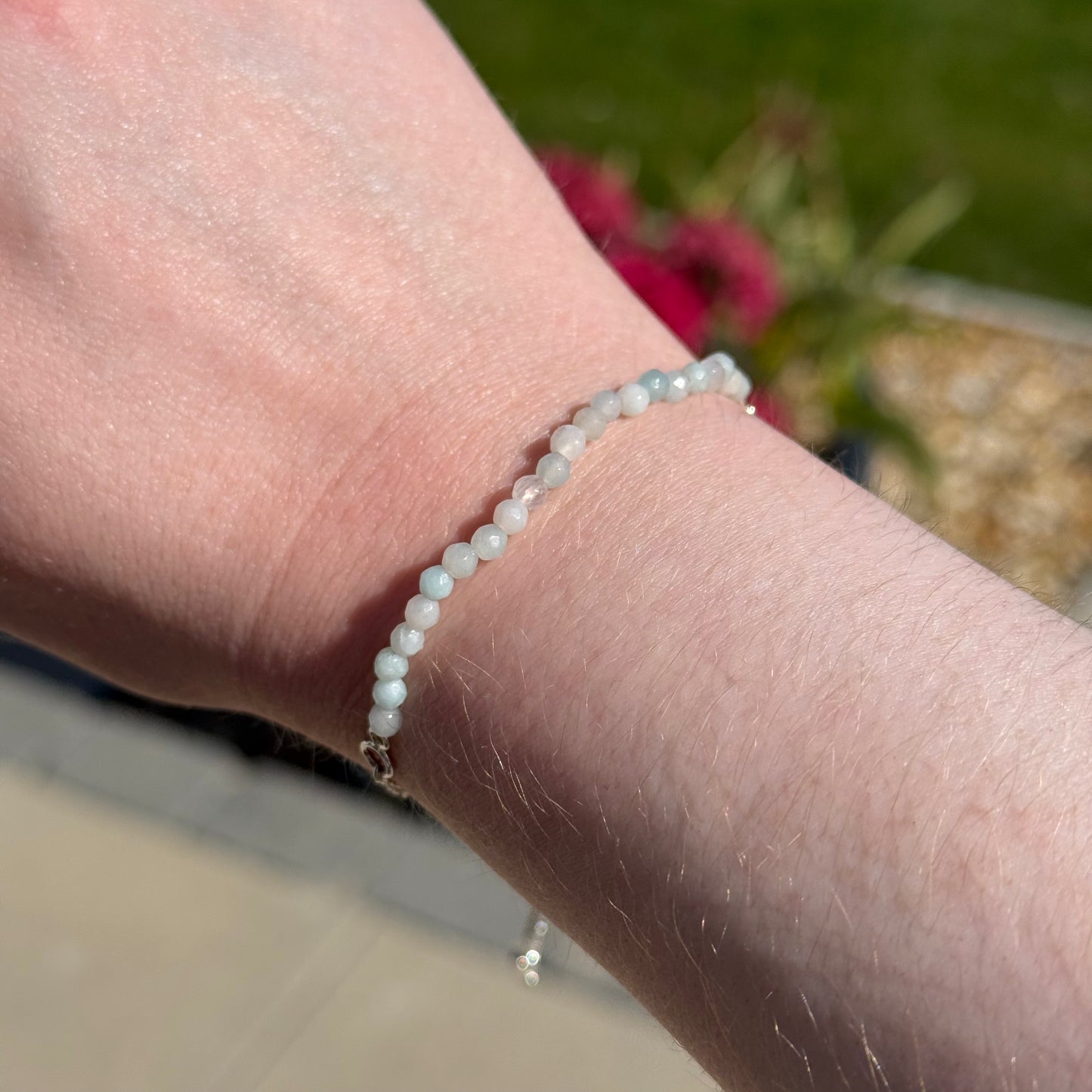 Sterling Silver Faceted Gemstone Bracelets