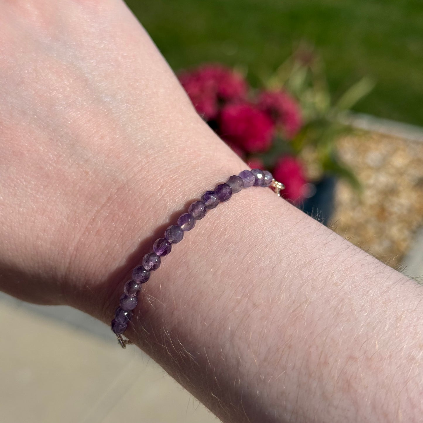 Sterling Silver Faceted Gemstone Bracelets