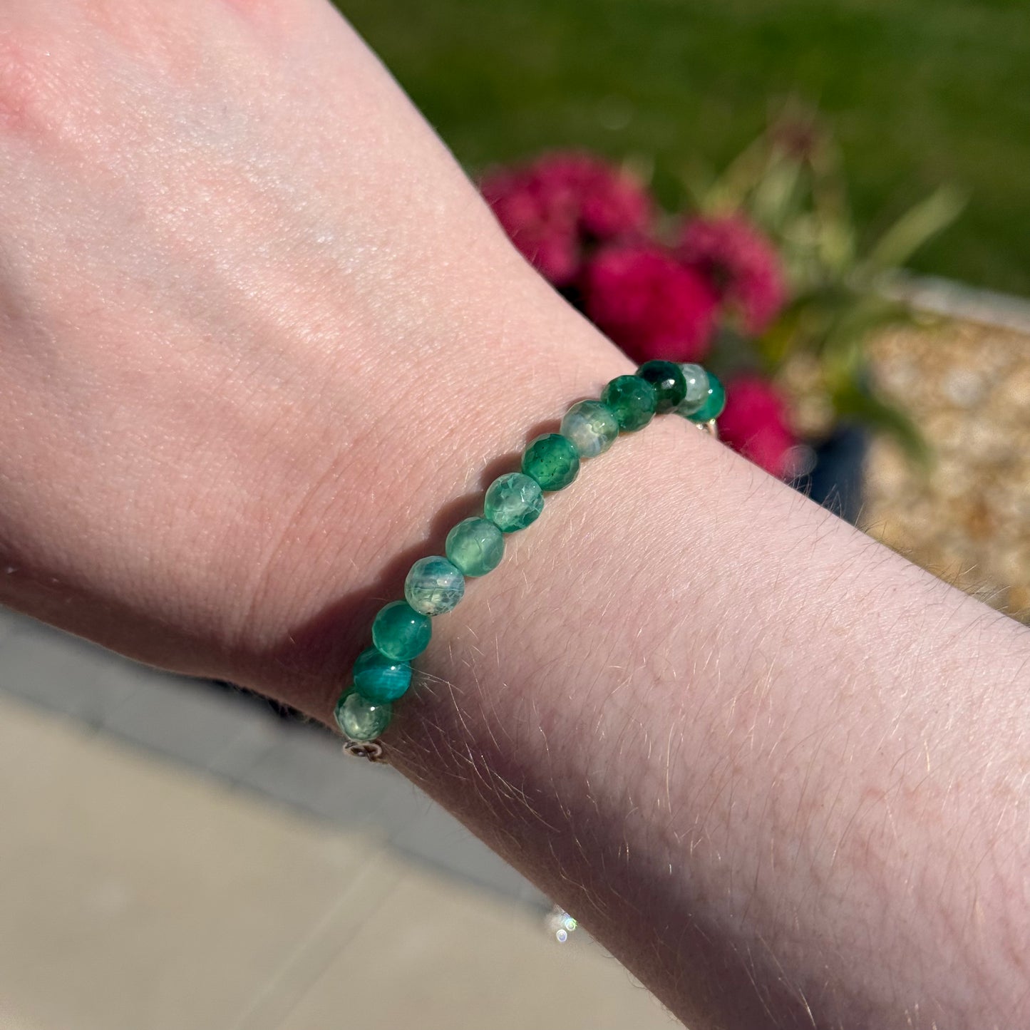 Sterling Silver Faceted Gemstone Bracelets