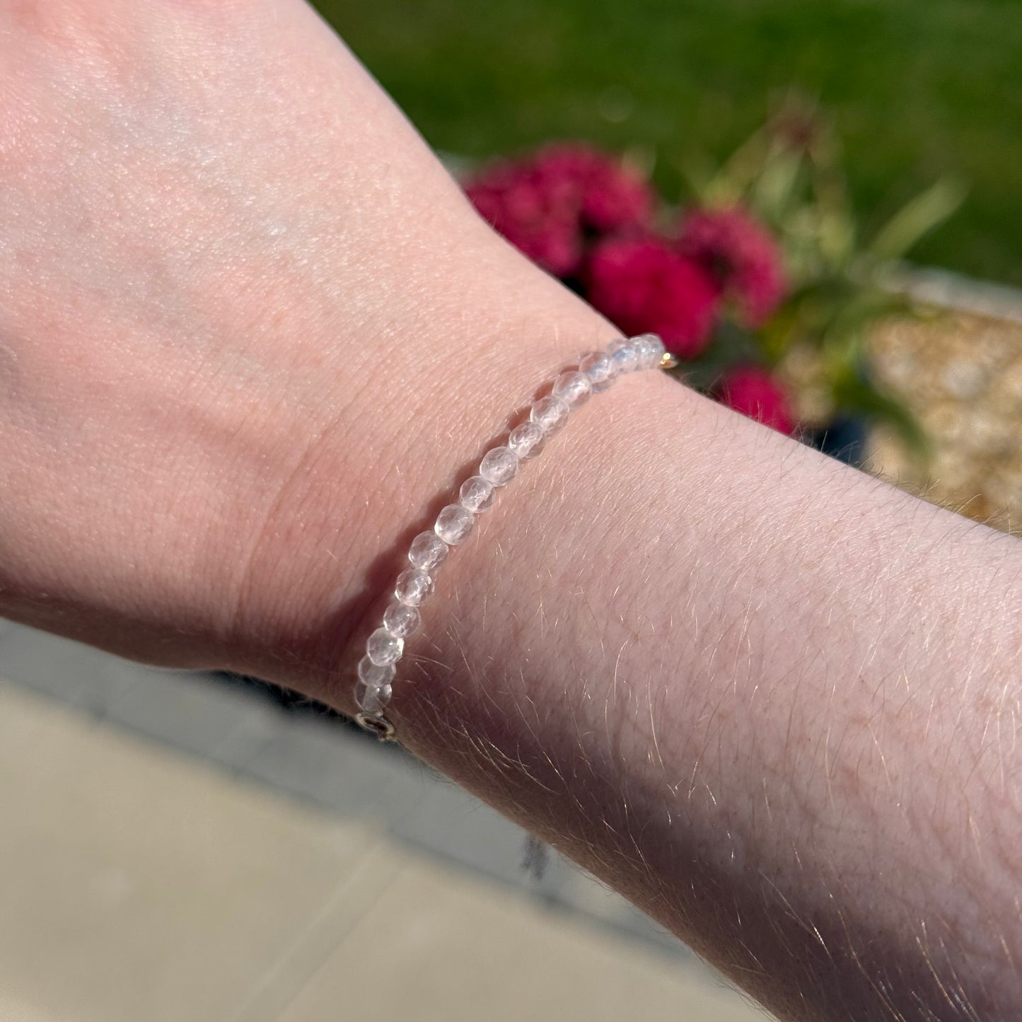 Sterling Silver Faceted Gemstone Bracelets