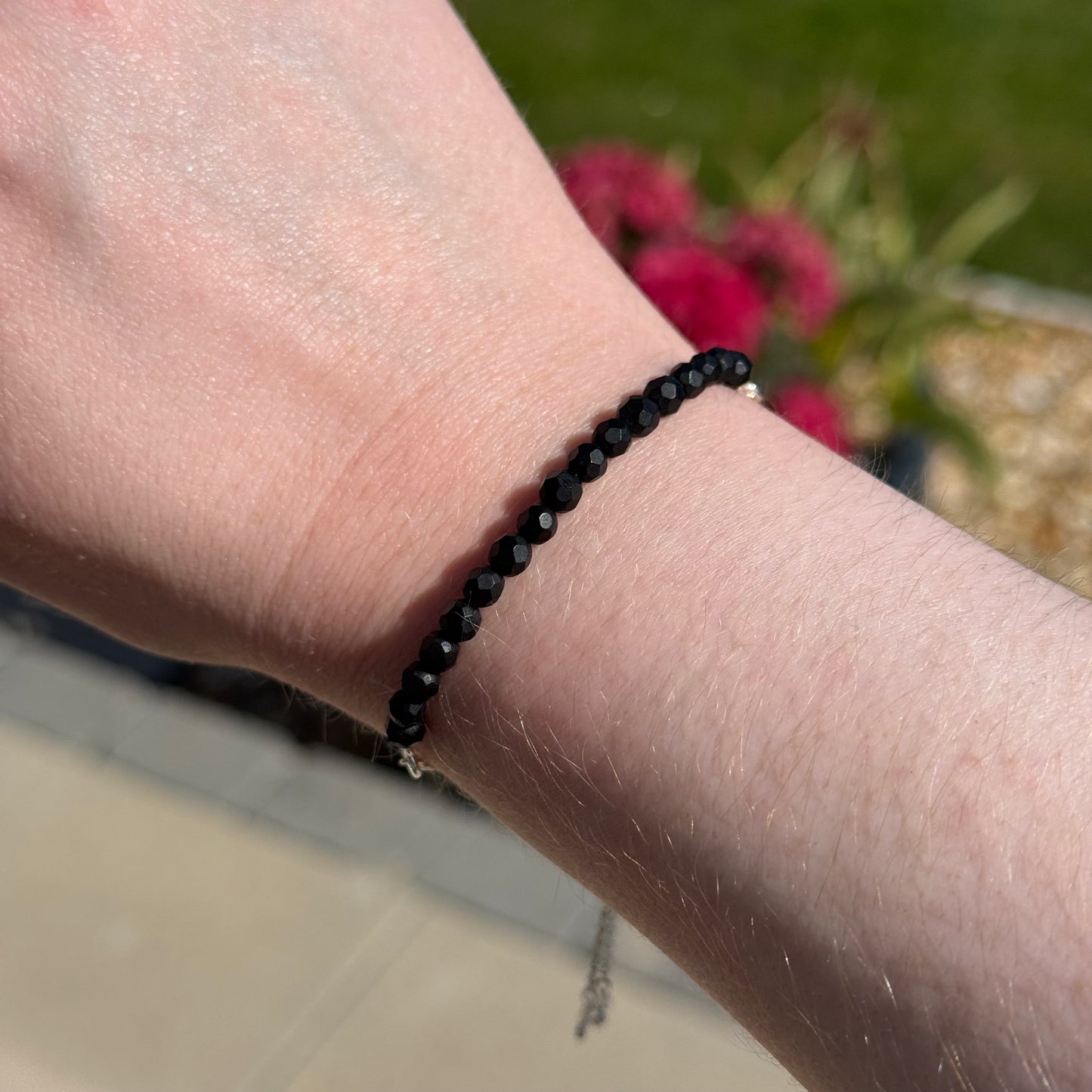 Sterling Silver Faceted Gemstone Bracelets