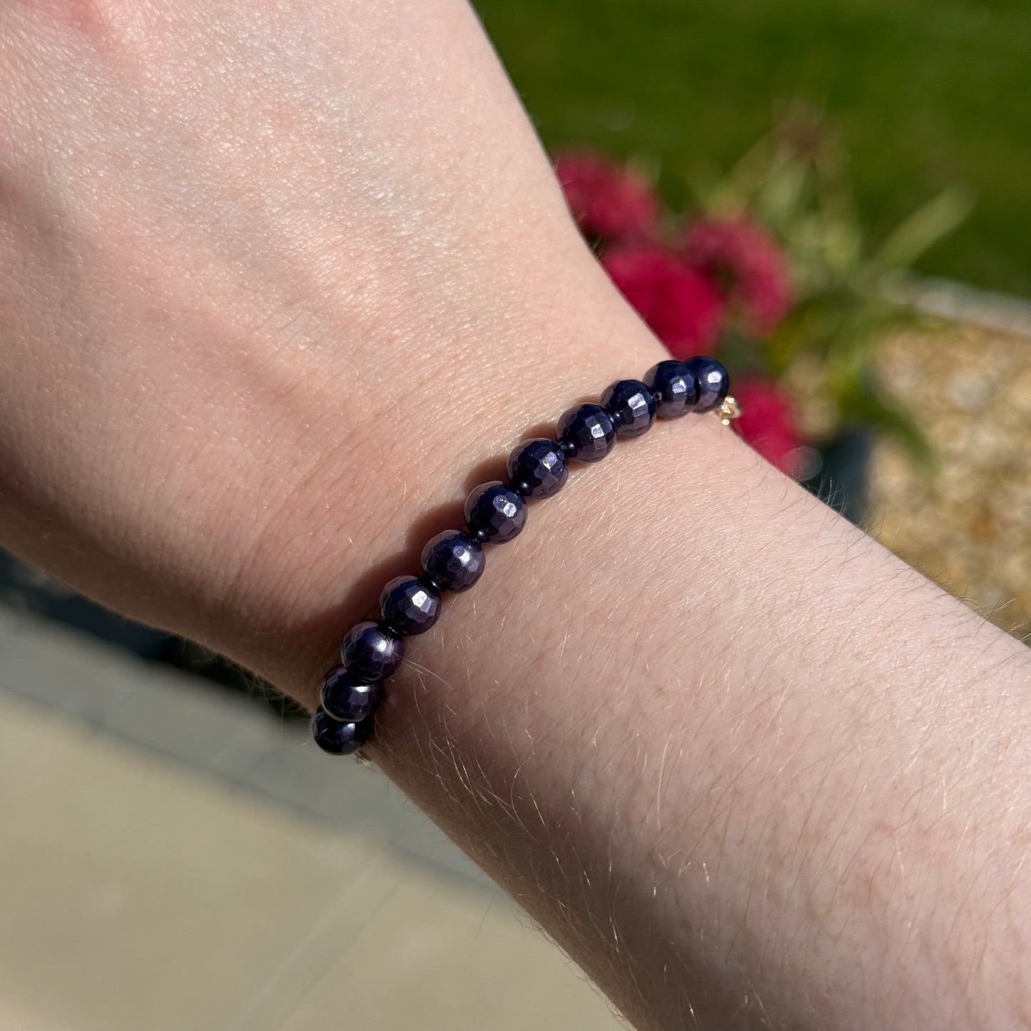 Sterling Silver Faceted Gemstone Bracelets