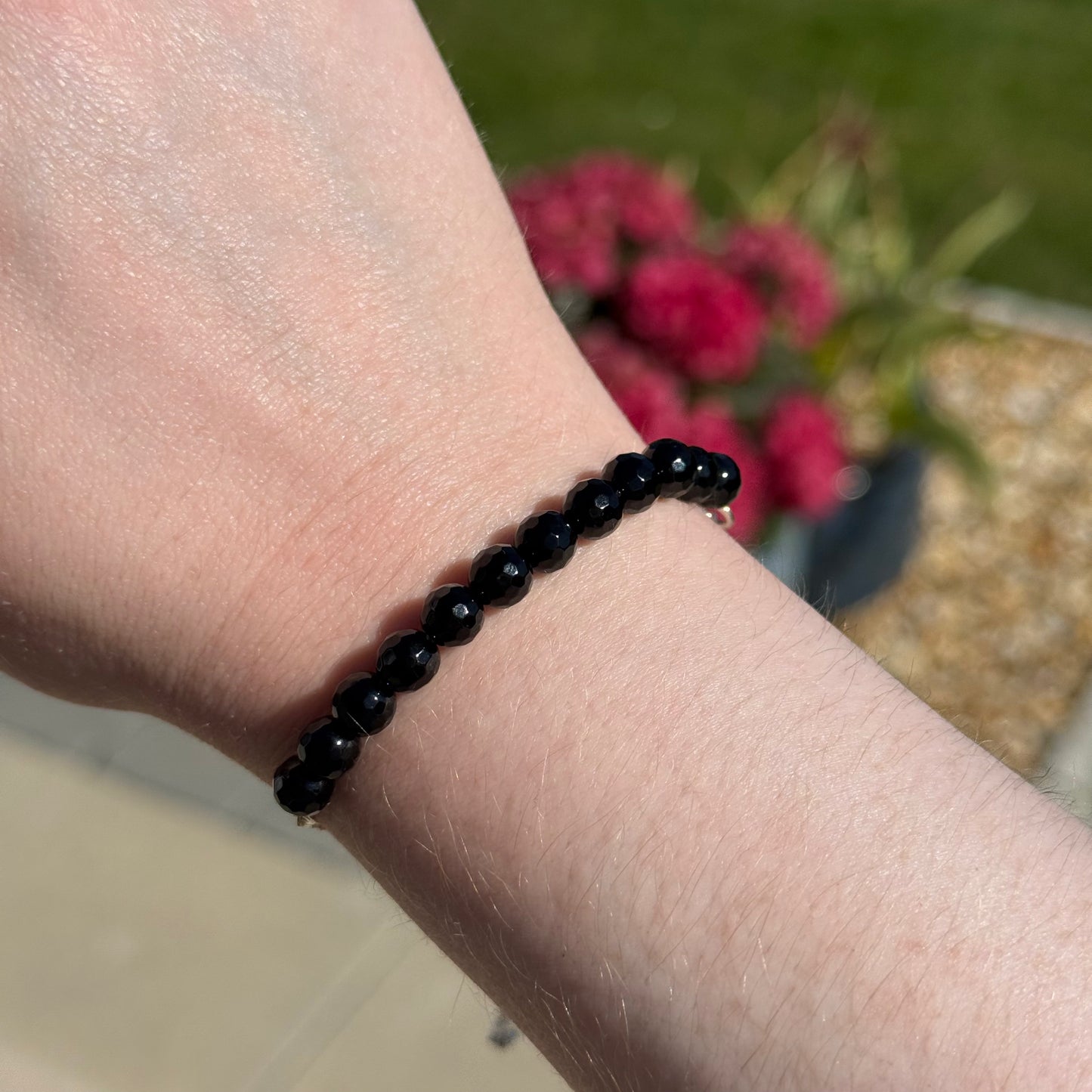 Sterling Silver Faceted Gemstone Bracelets