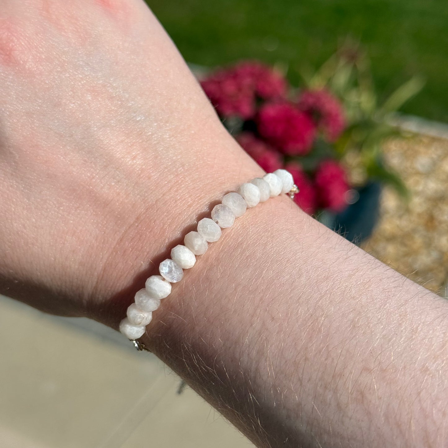 Sterling Silver Faceted Gemstone Bracelets