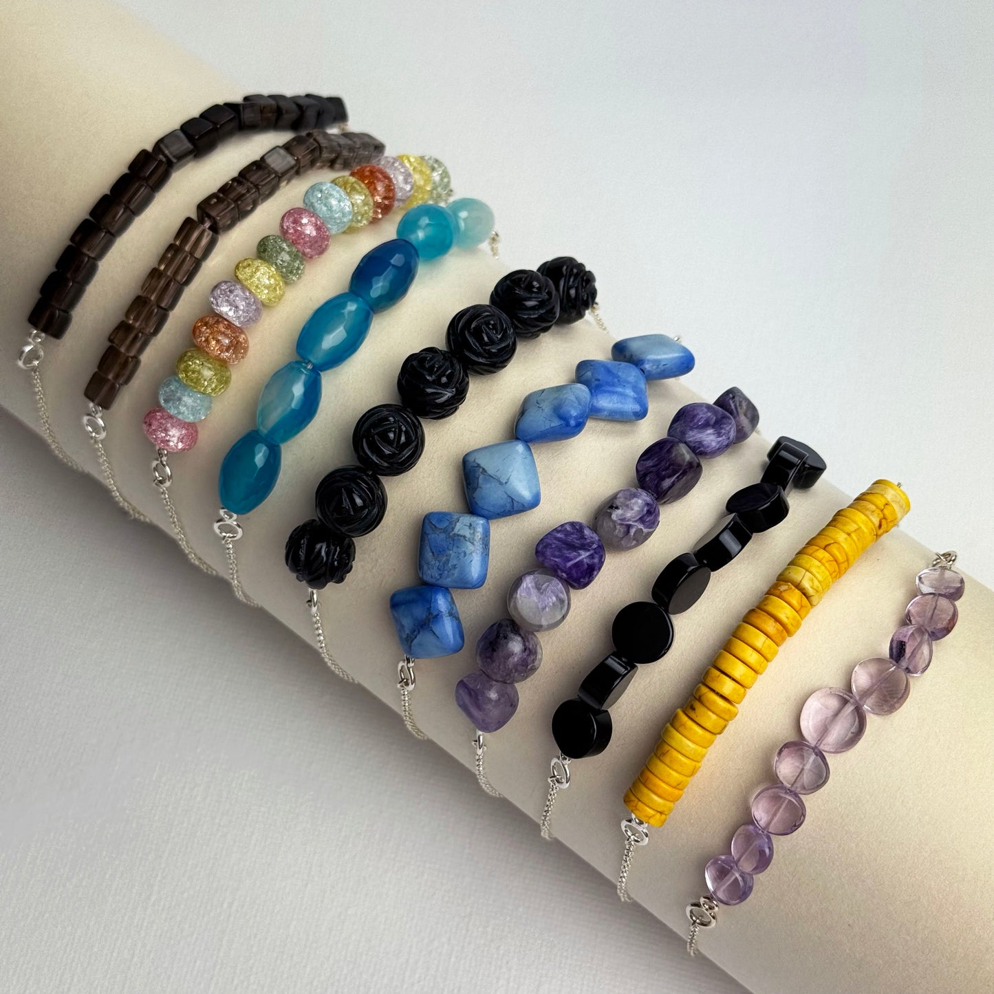 Sterling Silver Gemstone Bracelets