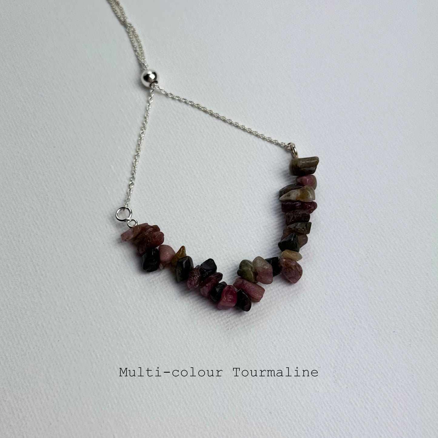 Sterling Silver Gemstone Chip Bracelets