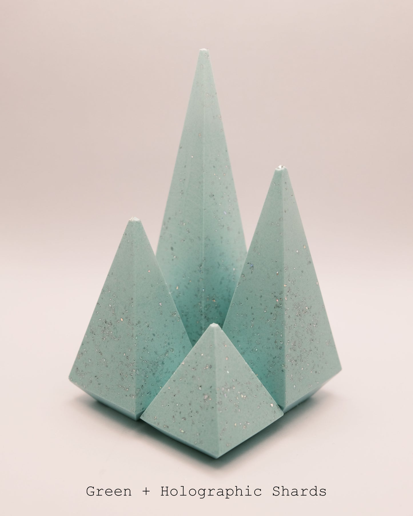 Jesmonite Pyramid Ring Holders