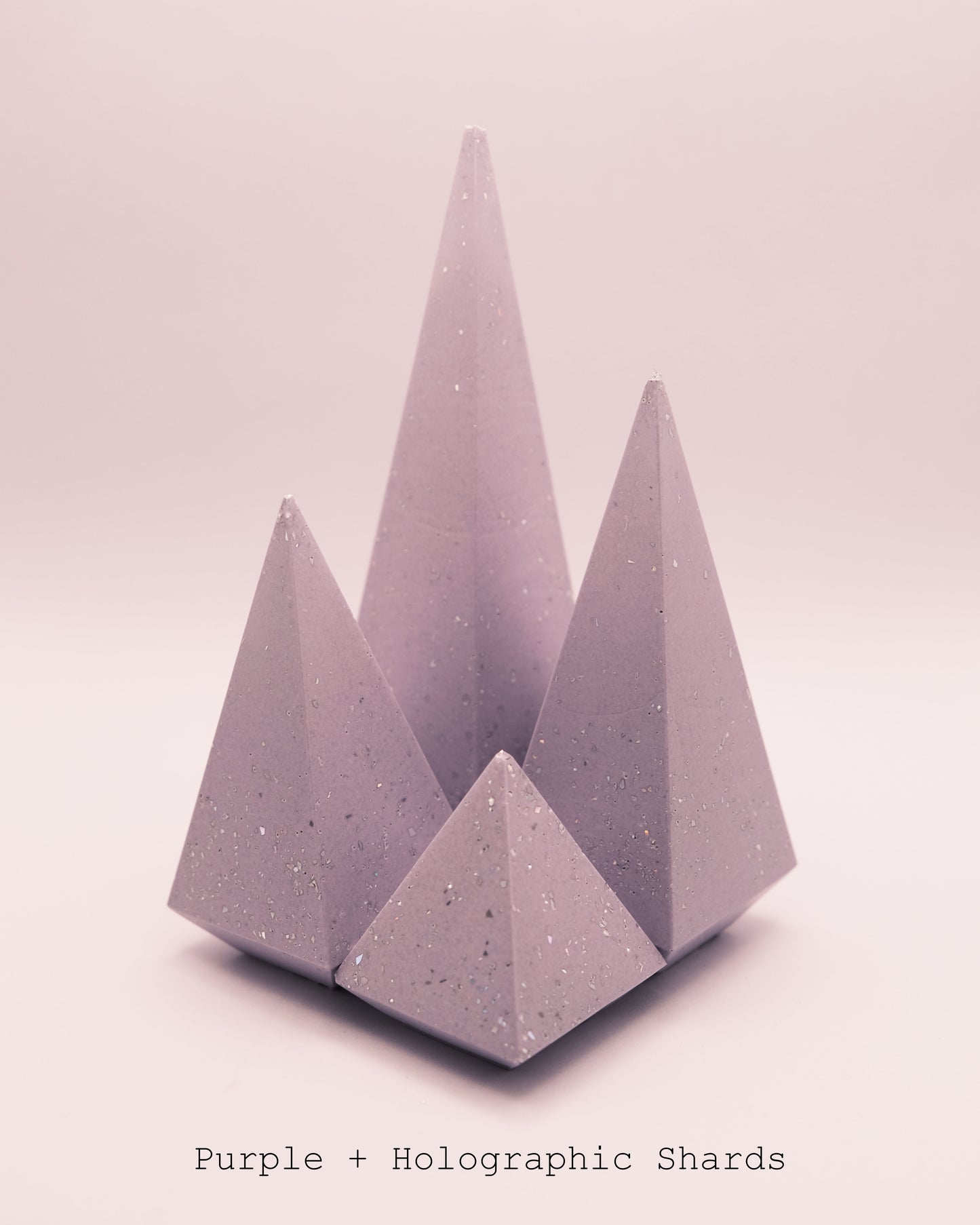 Jesmonite Pyramid Ring Holders