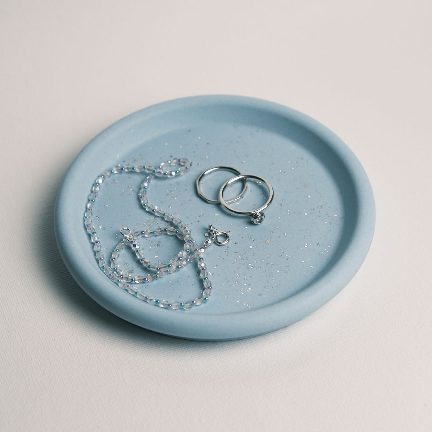 Jesmonite Round Jewellery Dish