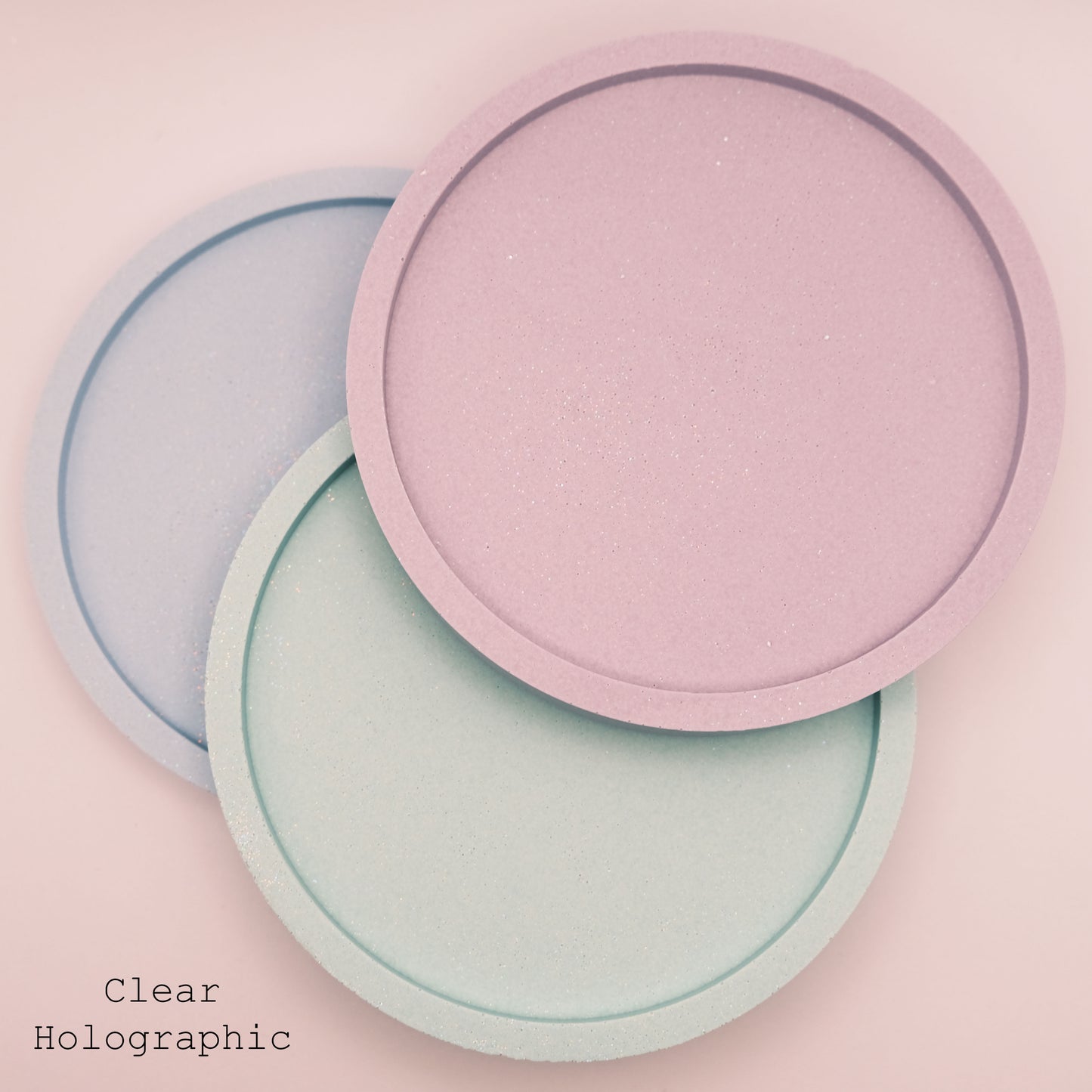 Jesmonite Round Jewellery Tray