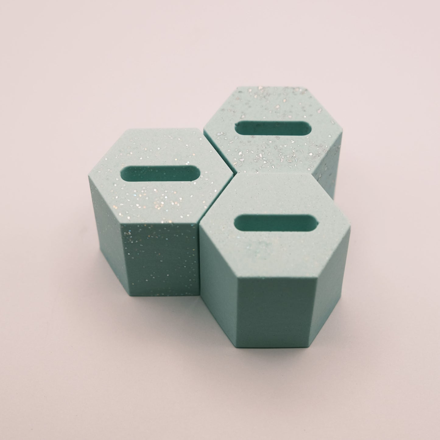 Jesmonite Hexagon Ring Stands