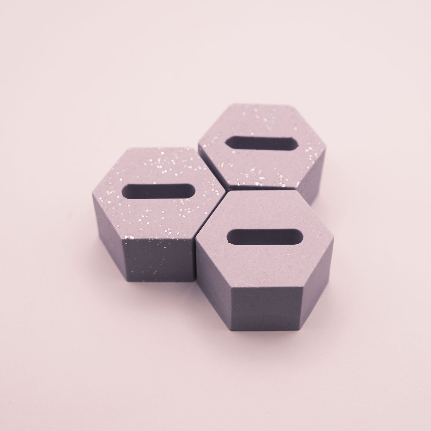 Jesmonite Hexagon Ring Stands