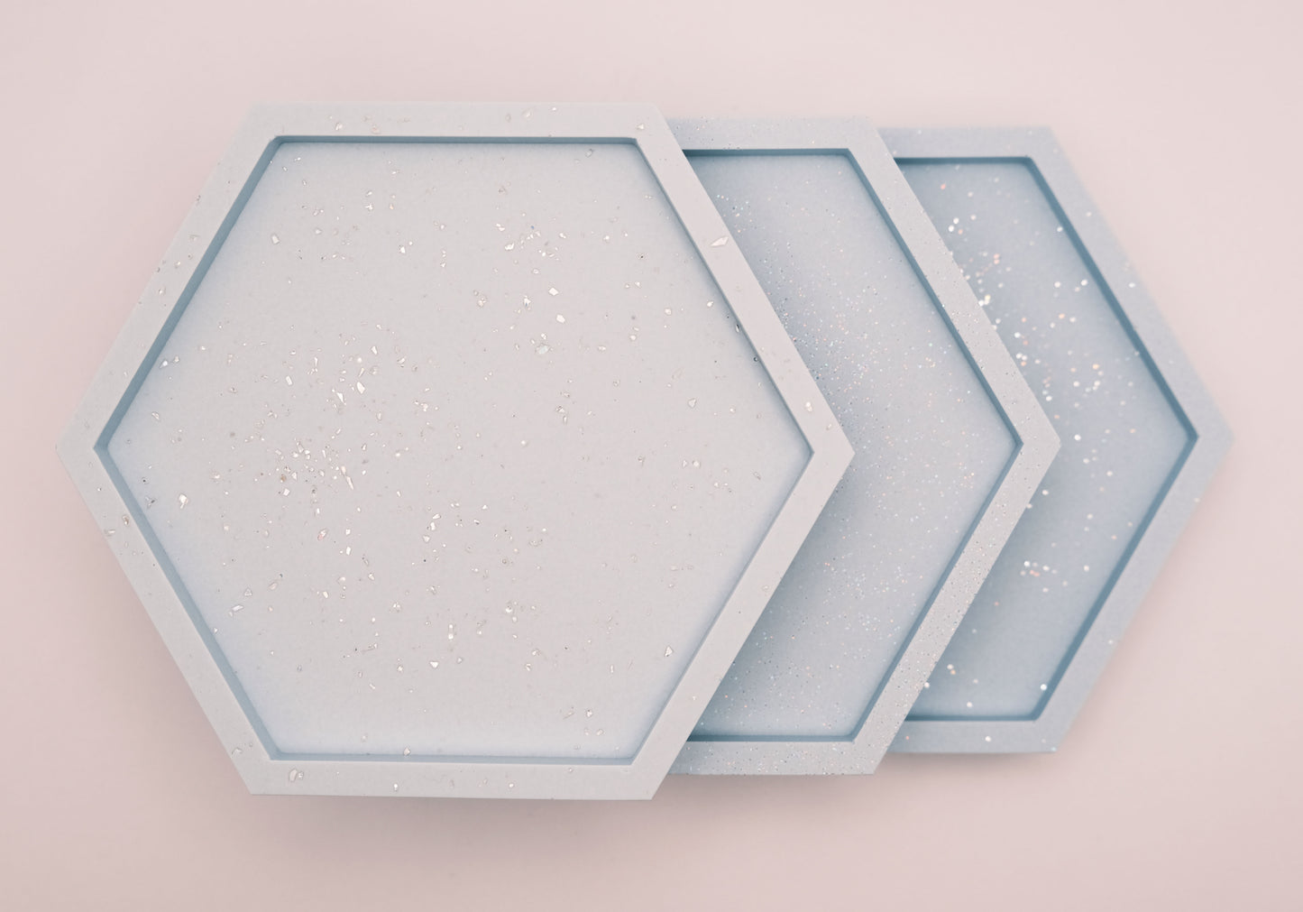 Jesmonite Hexagon Jewellery Tray