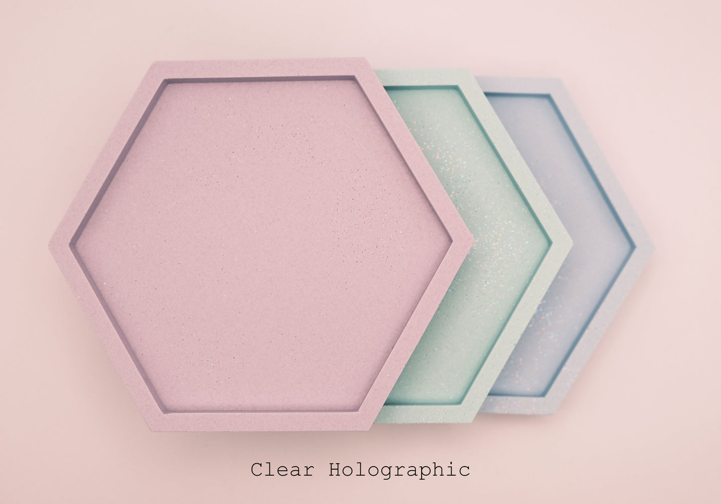 Jesmonite Hexagon Jewellery Tray