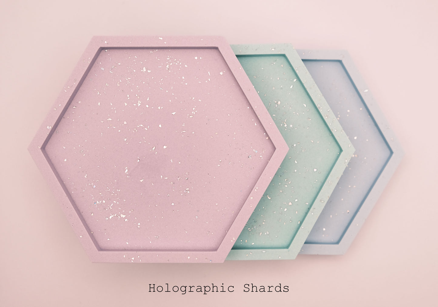 Jesmonite Hexagon Jewellery Tray