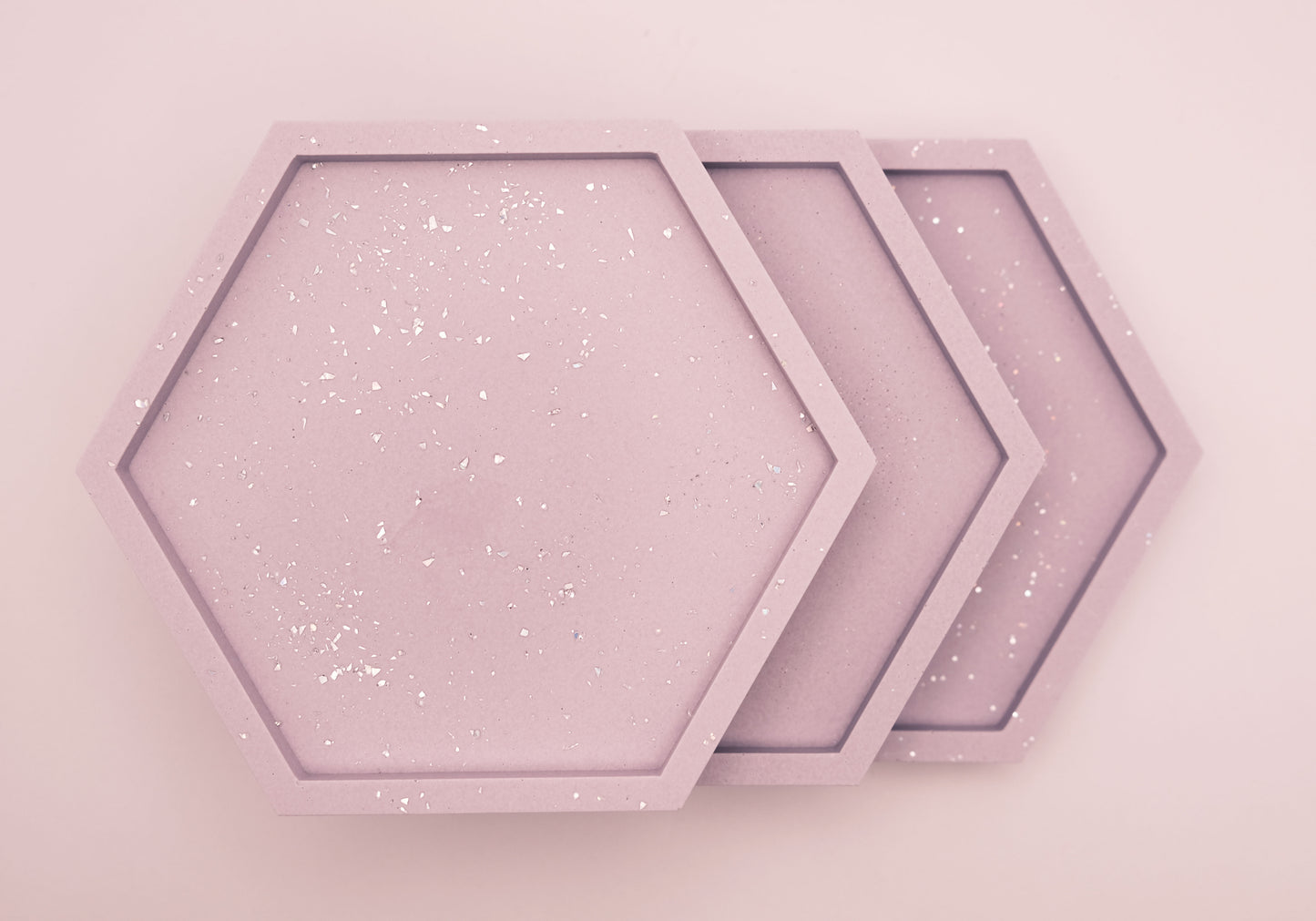 Jesmonite Hexagon Jewellery Tray