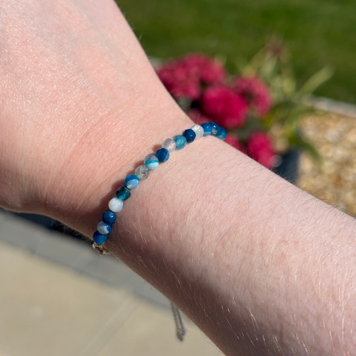 Sterling Silver Faceted Gemstone Bracelets