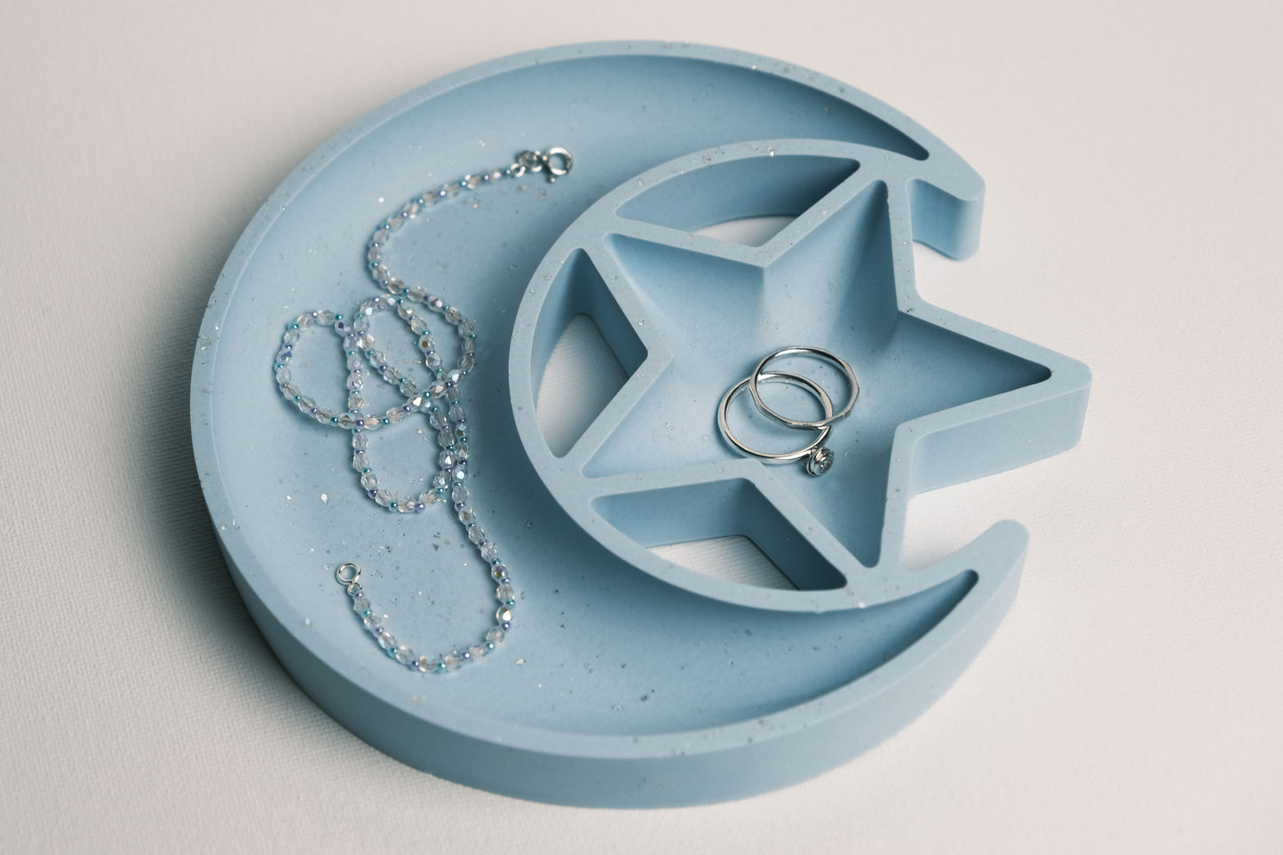 Jesmonite Moon & Star Jewellery Tray