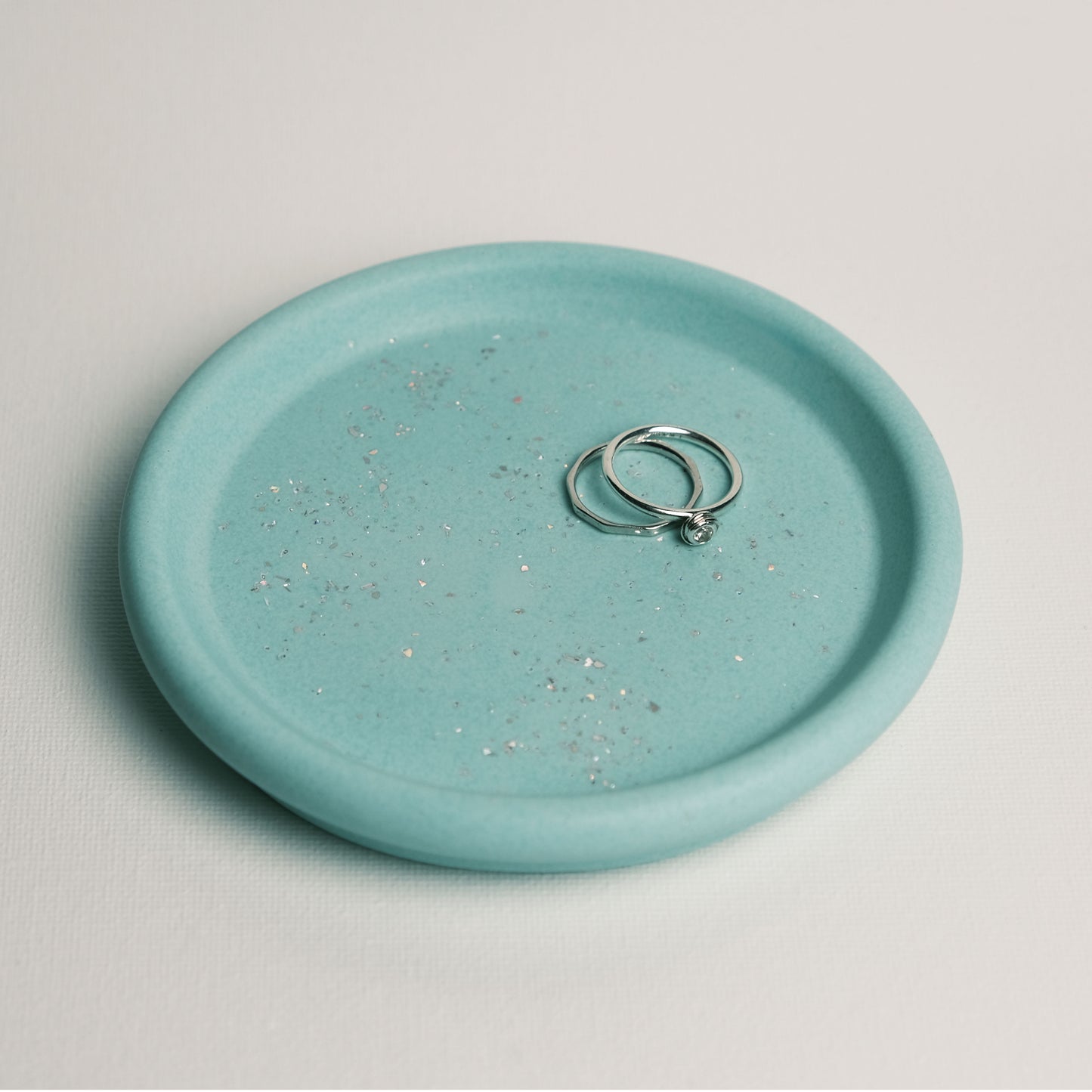 Jesmonite Round Jewellery Dish